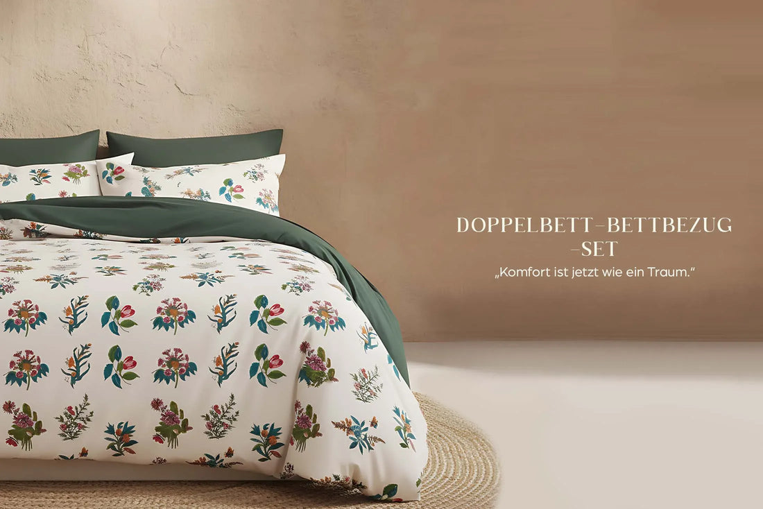 ELEGANZ TRIFFT AUF KOMFORT IM SCHLAFZIMMER: BAUMWOLL-BETTWÄSCHE FÜR DOPPELBETTEN