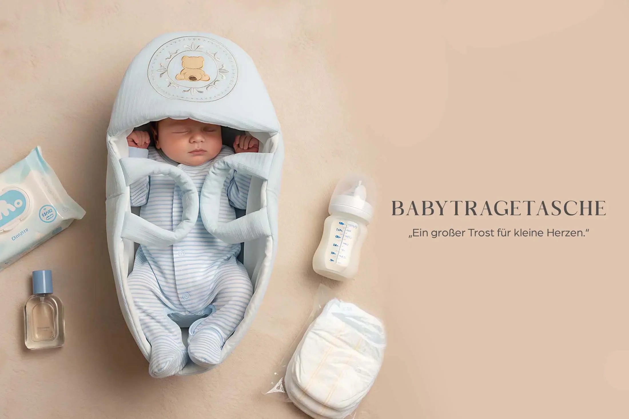 MIT DER BABYTRAGETASCHE VON RİVAİSTANBUL SICHER, KOMFORTABEL UND IMMER GANZ NAH