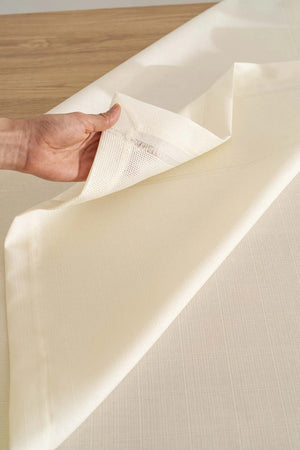 Nora Eck-Tischdecke in Creme, 150 x 220 cm
