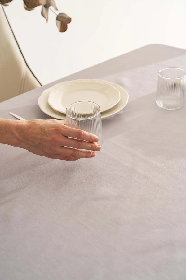 Silvio Tischdecke mit grauer Spitze und Blumenmuster, 160 x 220 cm