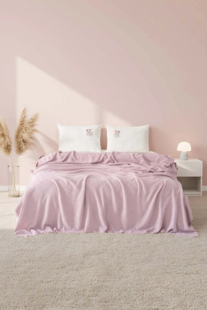 Missera Rose besticktes Doppelbett-Steppdecken-Set - 4-teiliges Brautset