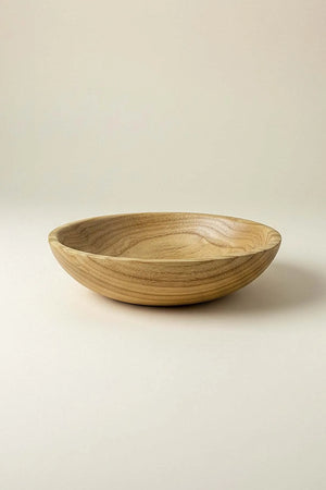 Servierschale und Serviertablett aus 100 % Kastanienholz, 20 cm
