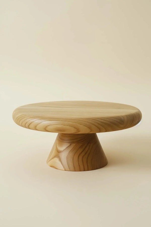 Servierständer aus Kastanienholz mit Holzbeinen, Präsentationstablett, 30 cm