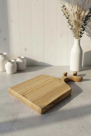 Servierbrett aus Holz in Form eines Olivenzweigs oder eines Kastanienbaums, Präsentationstablett