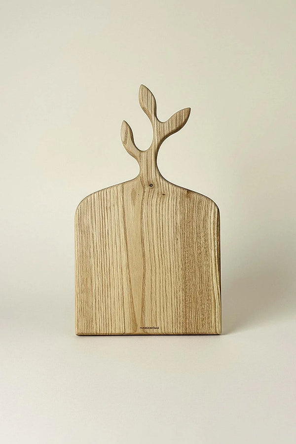 Servierbrett aus Holz in Form eines Olivenzweigs oder eines Kastanienbaums, Präsentationstablett