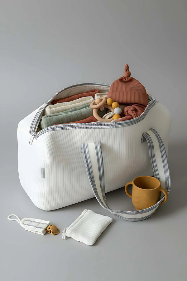Wickeltasche mit Hasenohren für Mutter und Baby