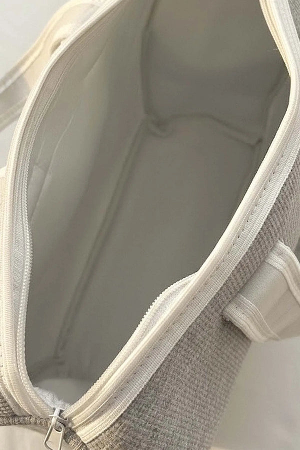 Wickeltasche mit Plüschhasenmotiv für Mutter und Baby