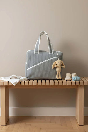 Wickeltasche mit Plüschhasenmotiv für Mutter und Baby