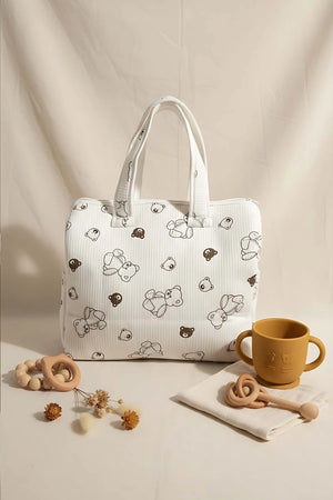 Mini-Teddybär-Schleifen-Baby-Wickeltasche