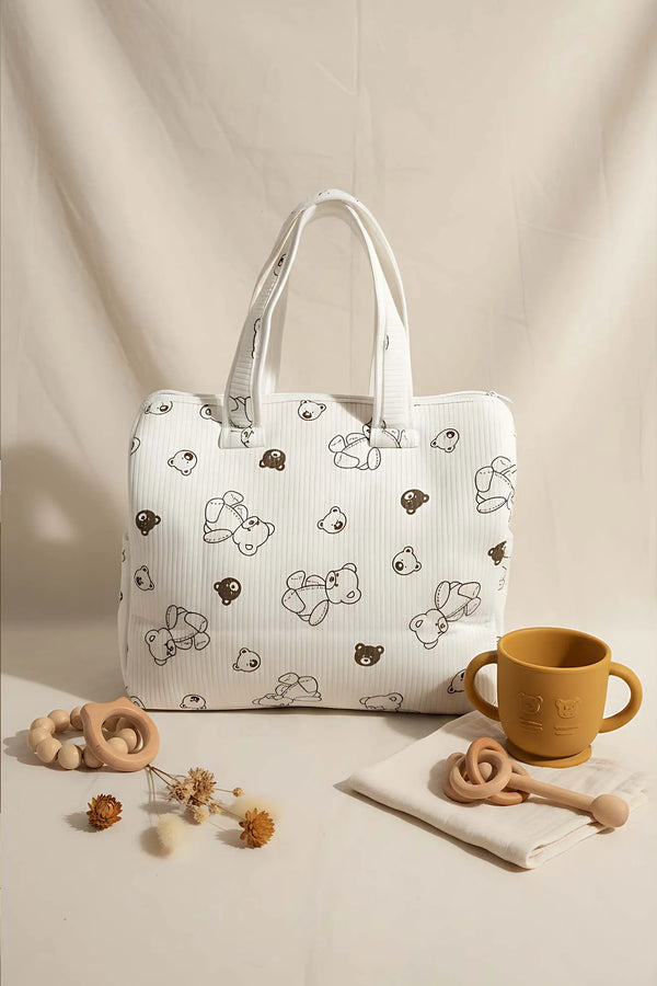 Mini-Teddybär-Schleifen-Baby-Wickeltasche