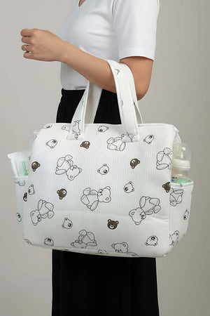 Mini-Teddybär-Schleifen-Baby-Wickeltasche