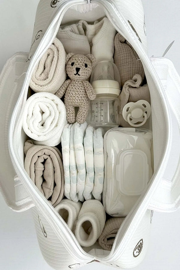 Mini-Teddybär-Schleifen-Baby-Wickeltasche