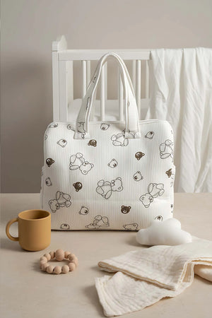 Mini-Teddybär-Schleifen-Baby-Wickeltasche