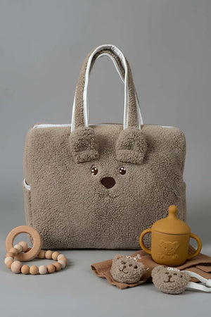 Wickeltasche mit Plüschteddybär
