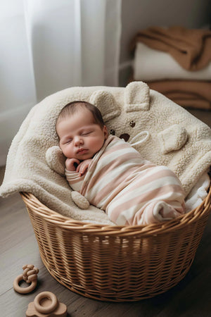 Plüsch-Babydecke in Teddybärform