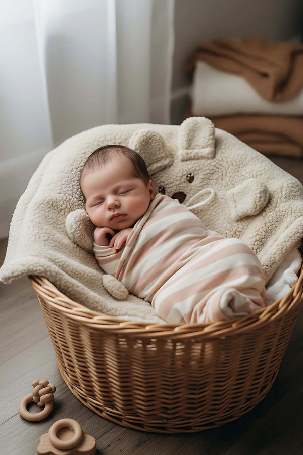 Plüsch-Babydecke in Teddybärform