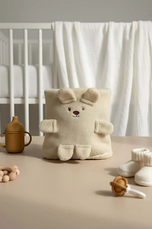 Plüsch-Babydecke in Teddybärform