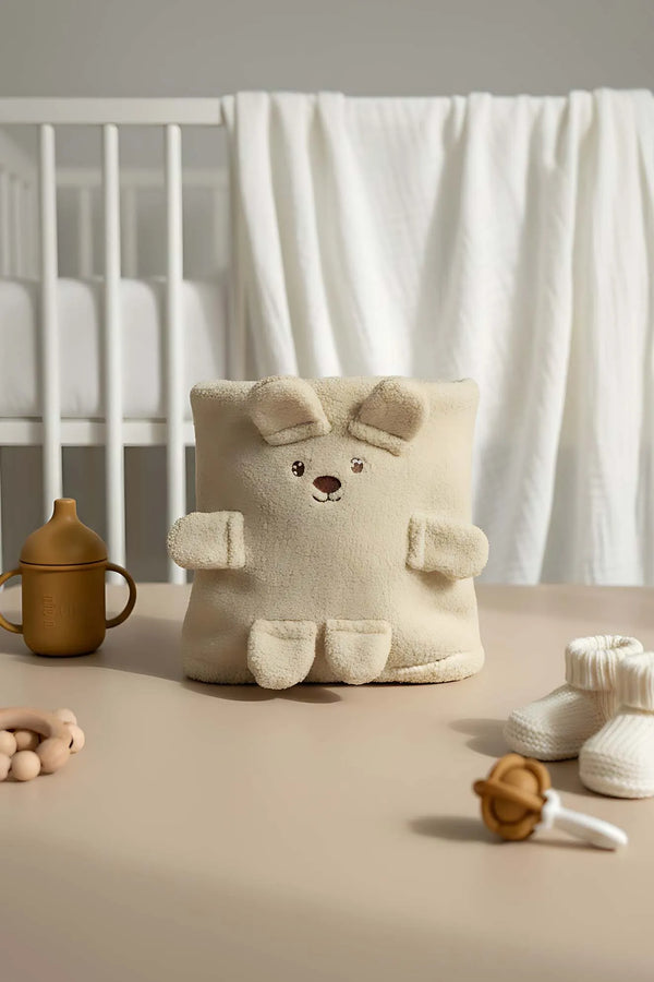 Plüsch-Babydecke in Teddybärform