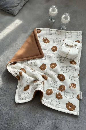 Mini-Teddybär-Babydecke
