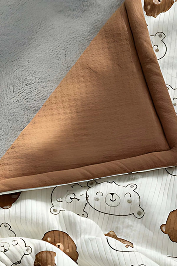 Mini-Teddybär-Babydecke