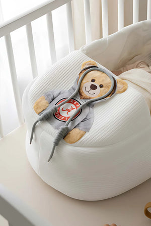 Babytrage mit Kapuze in Teddybärform