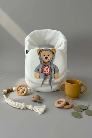 Babytrage mit Kapuze in Teddybärform