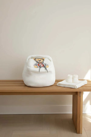 Babytrage mit Kapuze in Teddybärform