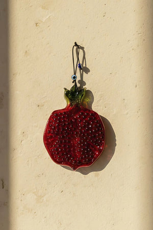 Wandaccessoire in Granatapfelrot