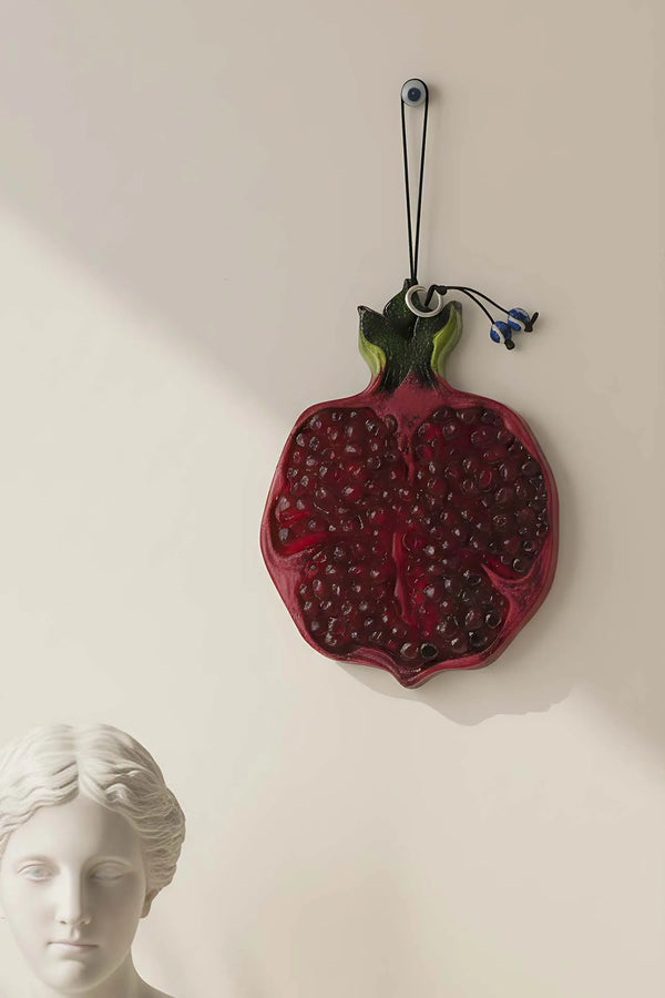 Wandaccessoire in Granatapfelrot