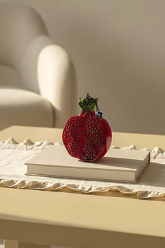 Wandaccessoire in Granatapfelrot