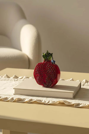 Wandaccessoire in Granatapfelrot