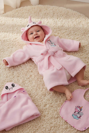Babybadeset „Einhorn Rosa“ aus 100 % Baumwolle