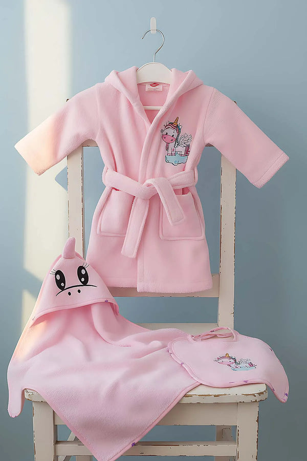 Babybadeset „Einhorn Rosa“ aus 100 % Baumwolle