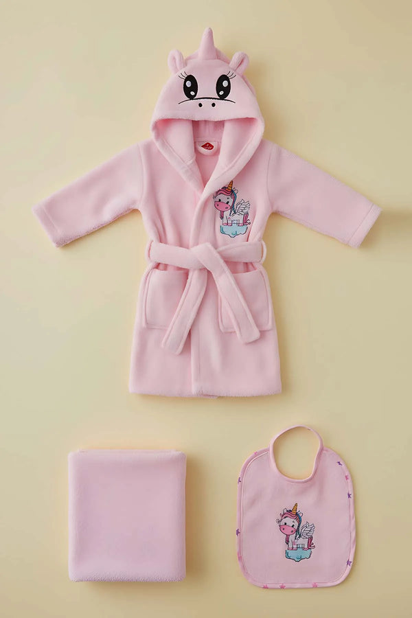 Babybadeset „Einhorn Rosa“ aus 100 % Baumwolle