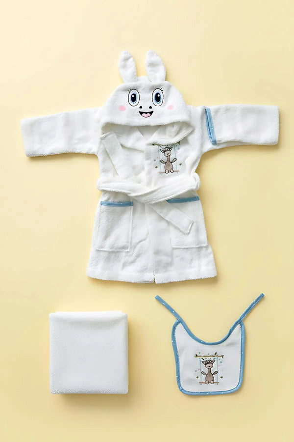 Babybadeset Giraffe Creme aus 100 % Baumwolle