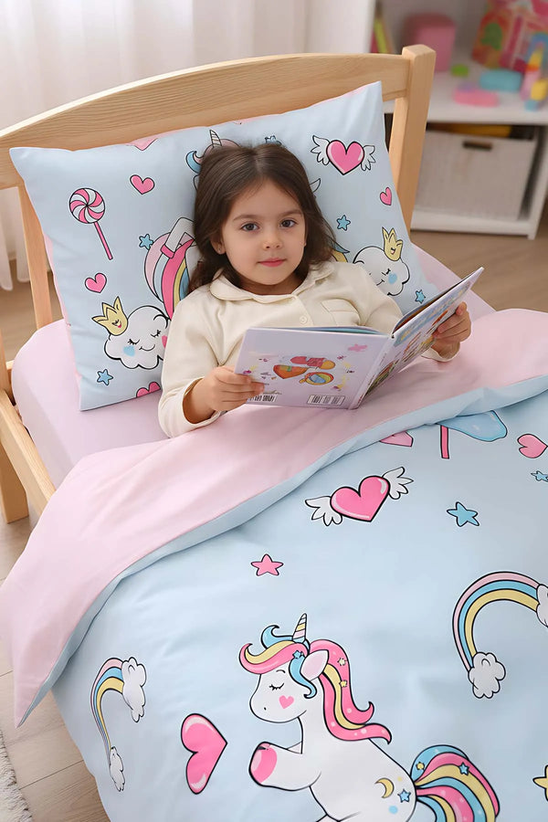 Junior Twinka Bettwäsche-Set für Kinder (Einzelbett) aus 100 % Baumwolle