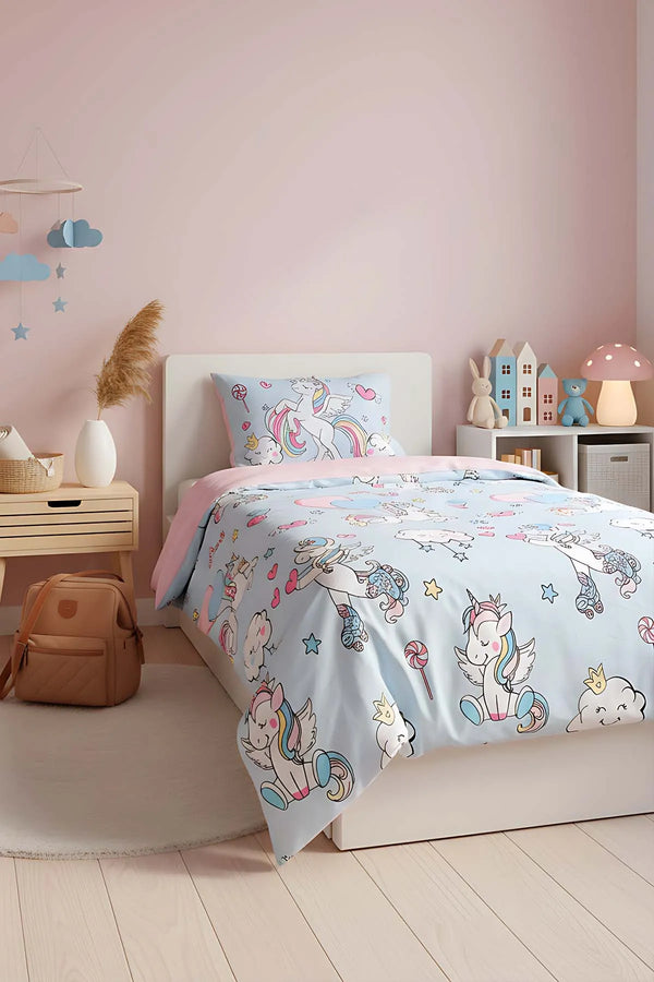Junior Twinka Bettwäsche-Set für Kinder (Einzelbett) aus 100 % Baumwolle
