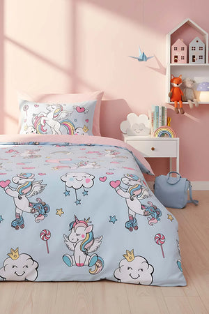 Junior Twinka Bettwäsche-Set für Kinder (Einzelbett) aus 100 % Baumwolle