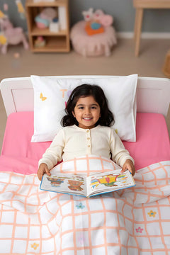 Jours Pink 100% Baumwolle Einzelbettwäsche-Set für Kinder