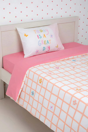 Jours Pink 100% Baumwolle Einzelbettwäsche-Set für Kinder