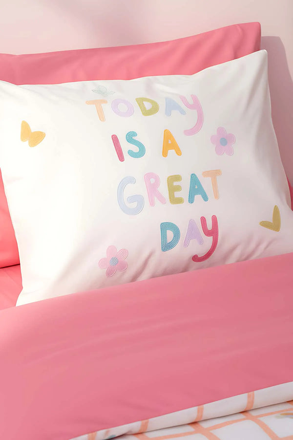 Jours Pink 100% Baumwolle Einzelbettwäsche-Set für Kinder