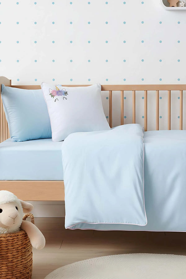 Dolly Mint Punch besticktes Babybettwäsche-Set aus 100 % Baumwolle
