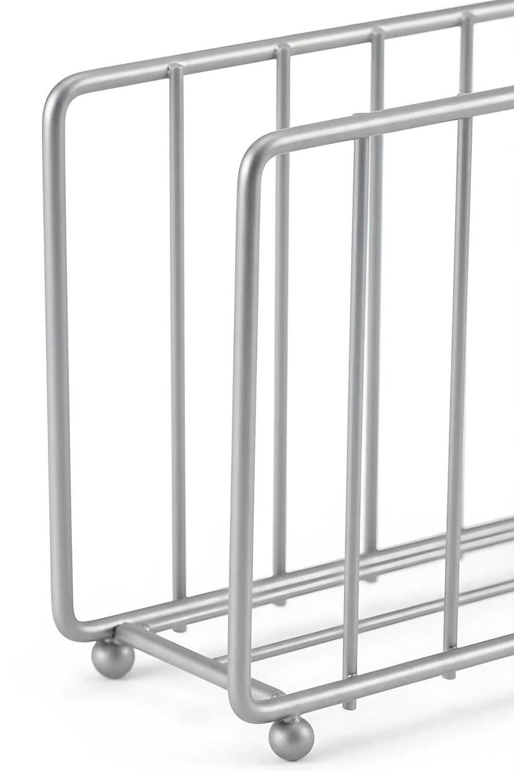 Serviettenhalter aus Metall in Käfigform aus Silber