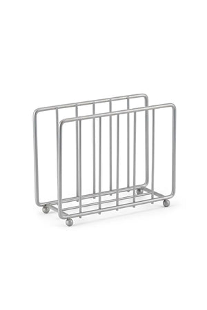 Serviettenhalter aus Metall in Käfigform aus Silber