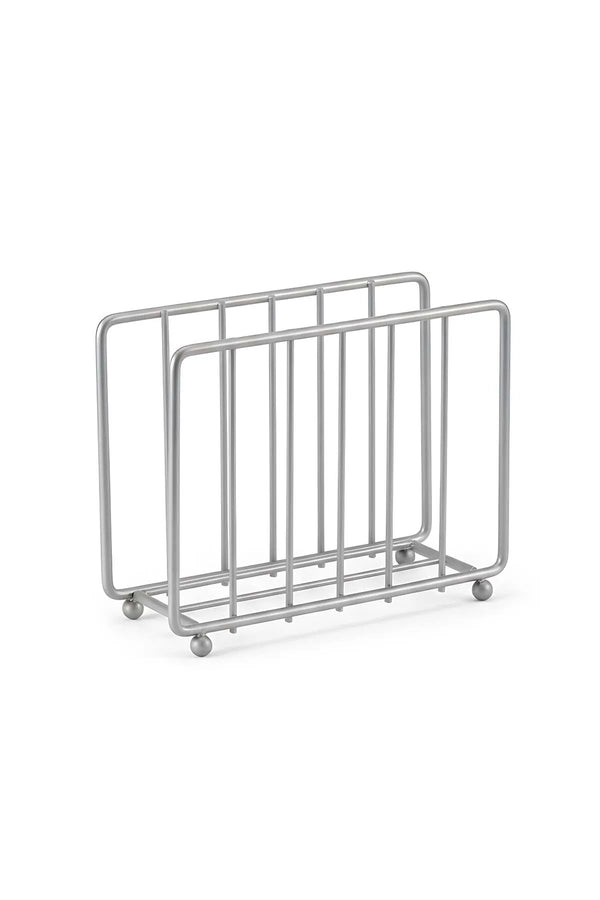 Serviettenhalter aus Metall in Käfigform aus Silber