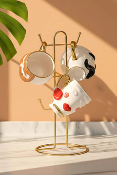 Goldener 6-Fächer-Becherhalter