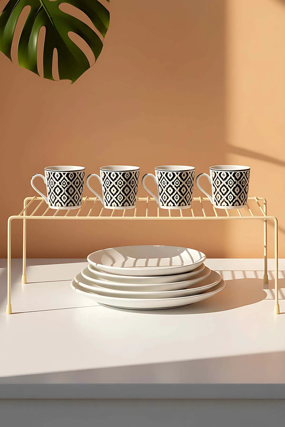 Mehrzweck-Schrankorganizer in Creme