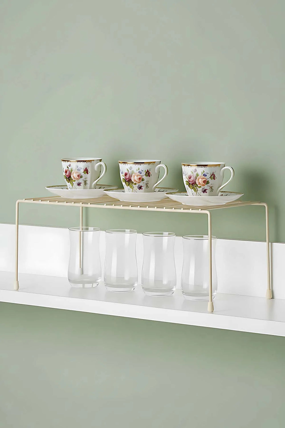 Mehrzweck-Schrankorganizer in Creme