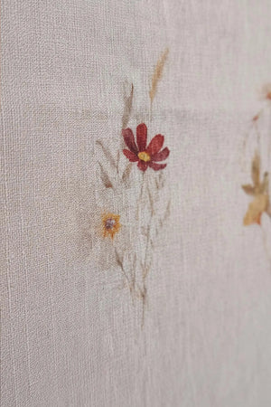 Tischdecke mit Blumenmuster aus 100 % Baumwolle, 140 x 200 cm