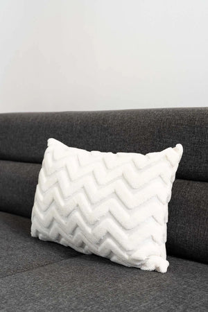 Dekorativer Kissenbezug im Bohemian Custom Design mit rechteckigem Zickzackmuster